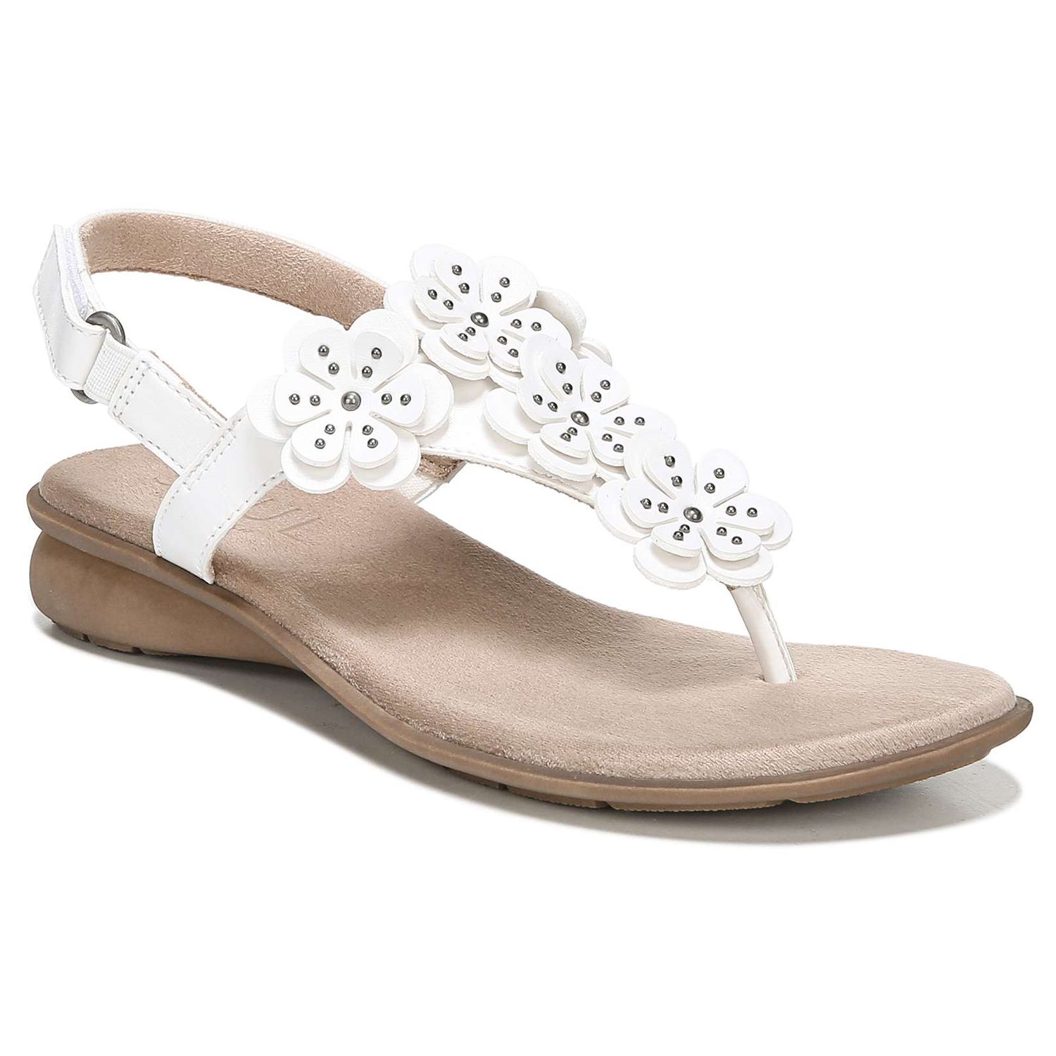 white sandals naturalizer