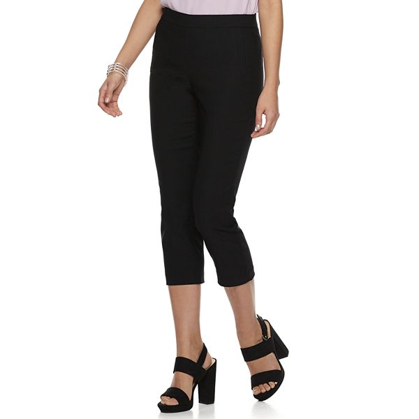 Women's ELLE™ Twill PullOn Capri Pants