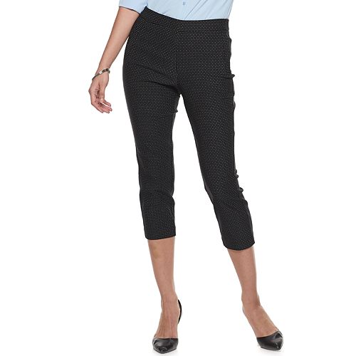 Women's ELLE™ Twill PullOn Capri Pants