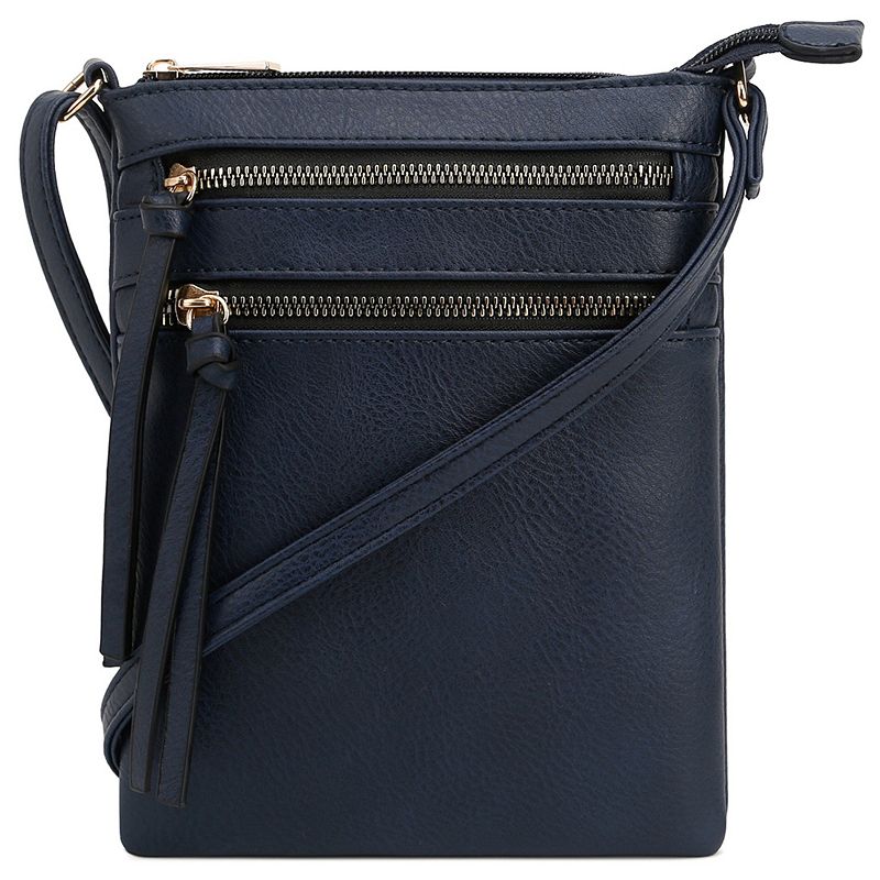Deluxity Mini Crossbody Bag with Tassel, Blue