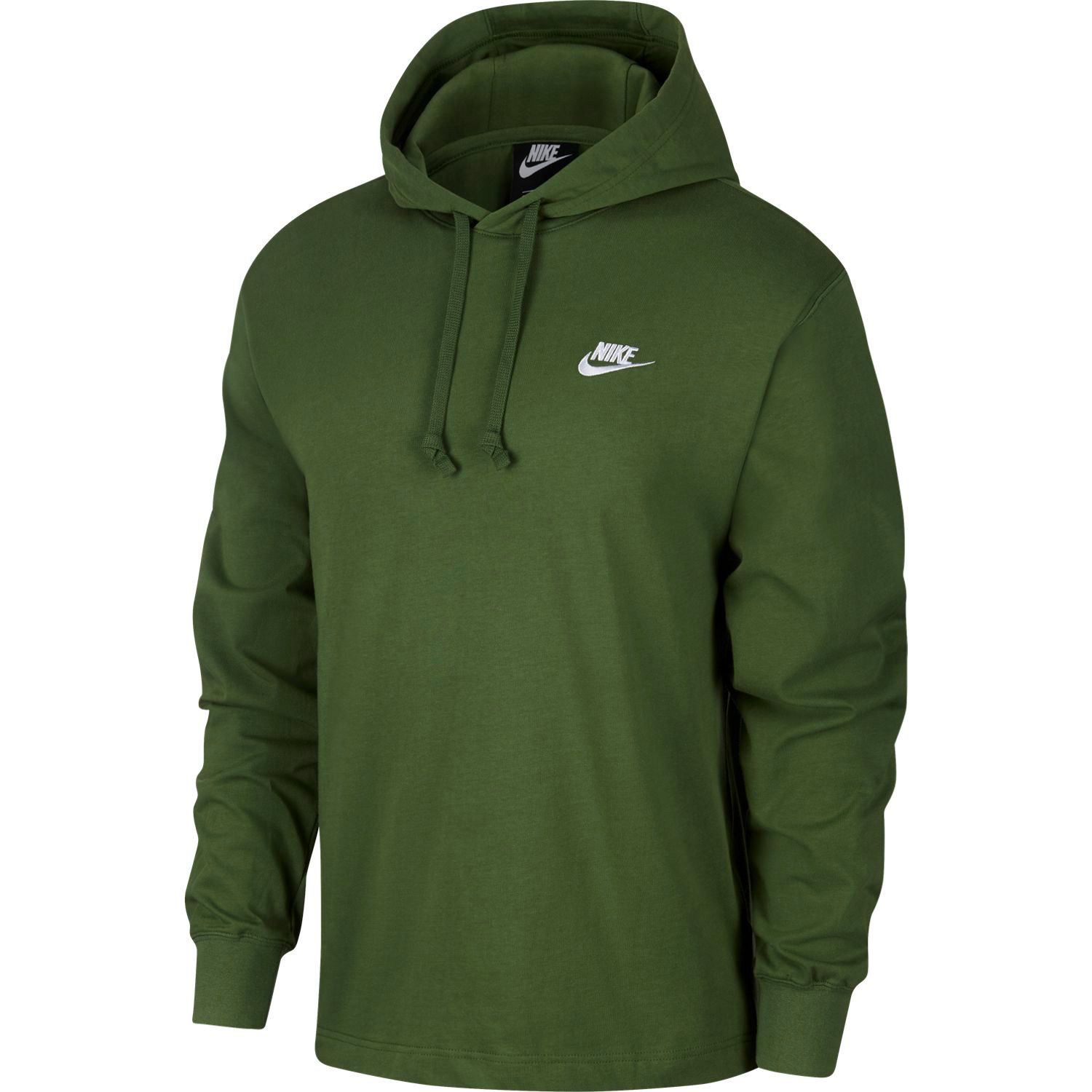 olive green nike zip up hoodie