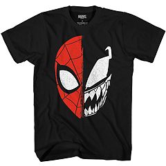 Boys Graphic T Shirts Kids Spider Man Tops Tees Tops Clothing - boys 8 20 spider man venom split face tee