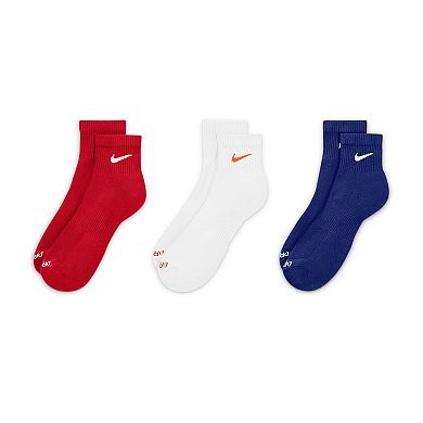 Men's Nike 3-pack Everyday Plus Cushion Ankle Training Socks