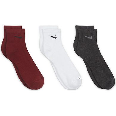 Men's Nike 3-pack Everyday Plus Cushion Ankle Training Socks