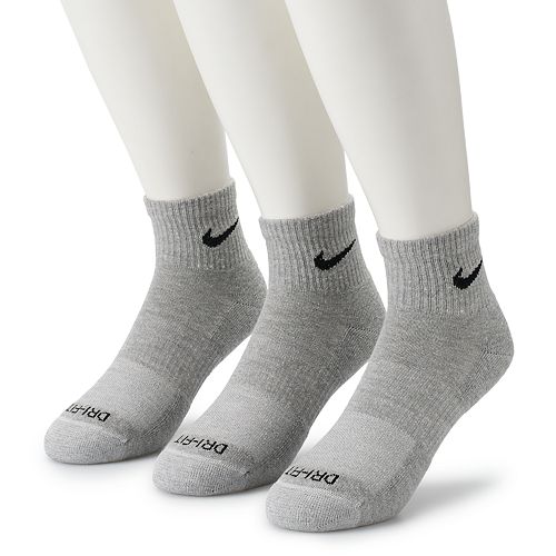 Men's Nike 3-pack Everyday Plus Cushion Ankle Training Socks