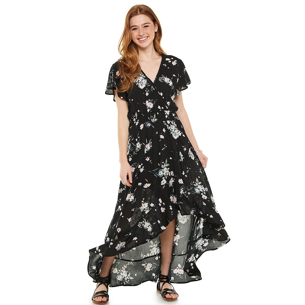 American Rag Juniors' Summer Nights Printed Handkerchief-Hem Dress XXL main image 0