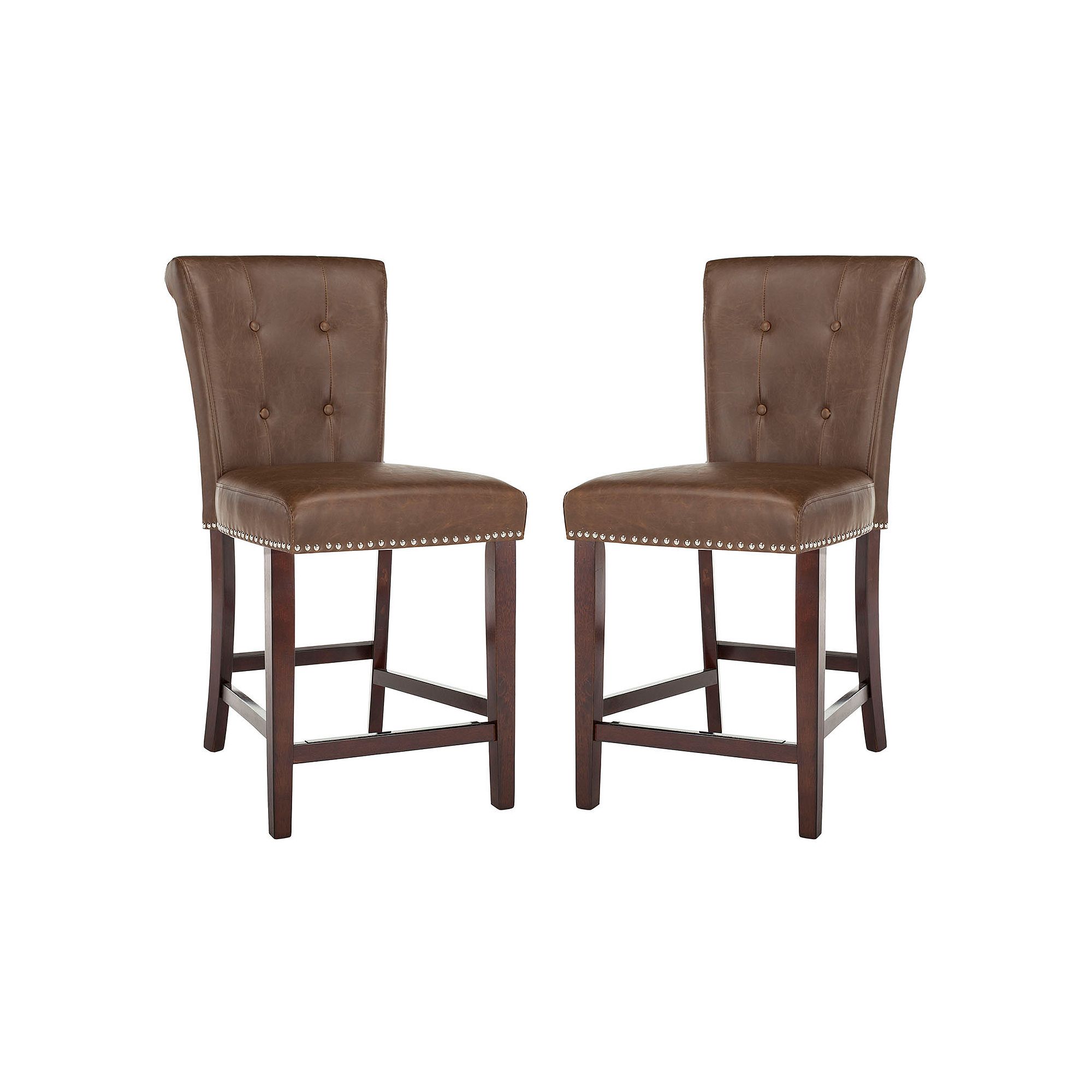 Safavieh Taylor 2-piece Counter Stool Set, Brown