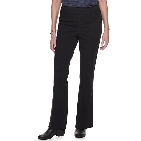 Women's Croft & Barrow® Comfort Waist Pull-On Bootcut Jeans