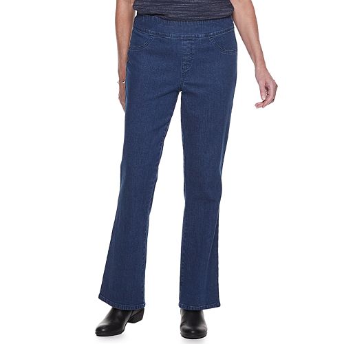 Women's Croft & Barrow® Comfort Waist Pull-On Bootcut Jeans