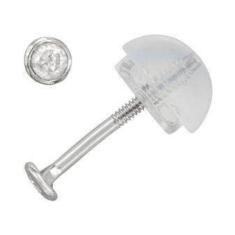 Junior Jewels Kids' 14k Gold Diamond Accent Stud Earrings