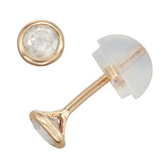 Junior Jewels Kids' 1/5 Carat T.W. 14k Gold Diamond Stud Earrings