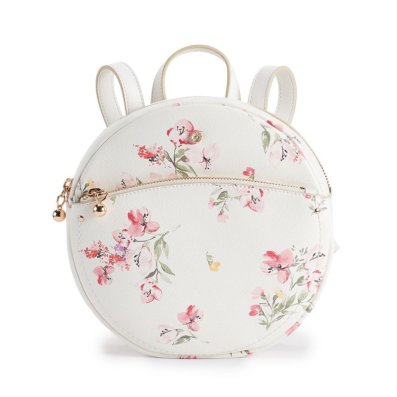 LC Lauren Conrad Lydia Floral Mini Backpack, White