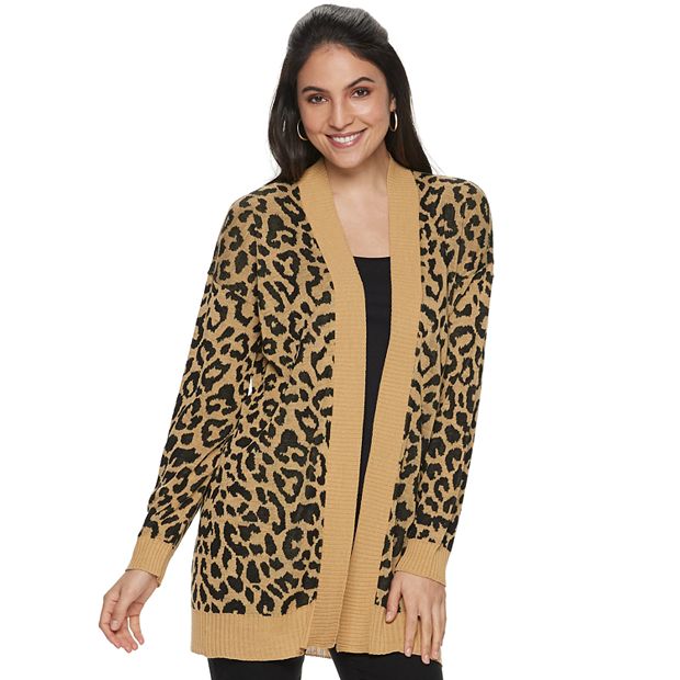 Cheetah cardigans outlet