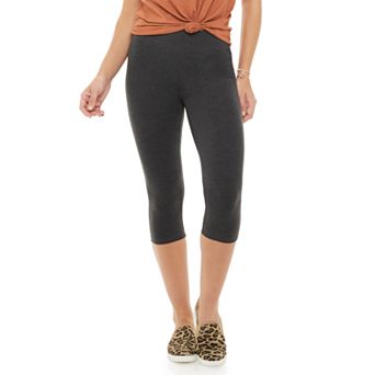 Petite Sonoma Goods For Life® Wide-Waist Capri Leggings