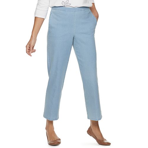 alfred dunner flat front denim jeans