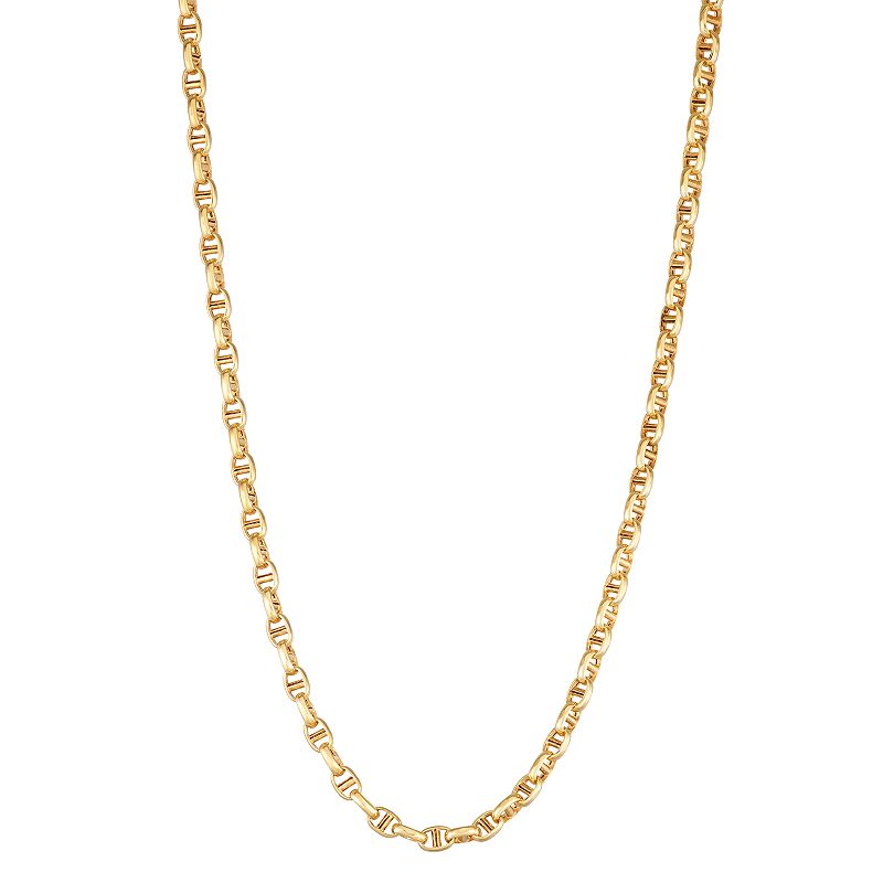 14K Gold Mariner Link Necklace, Womens, Size: 20, Yellow