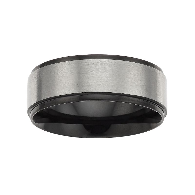 1913 Mens Two Tone Stainless Steel Ring, Size: 10
