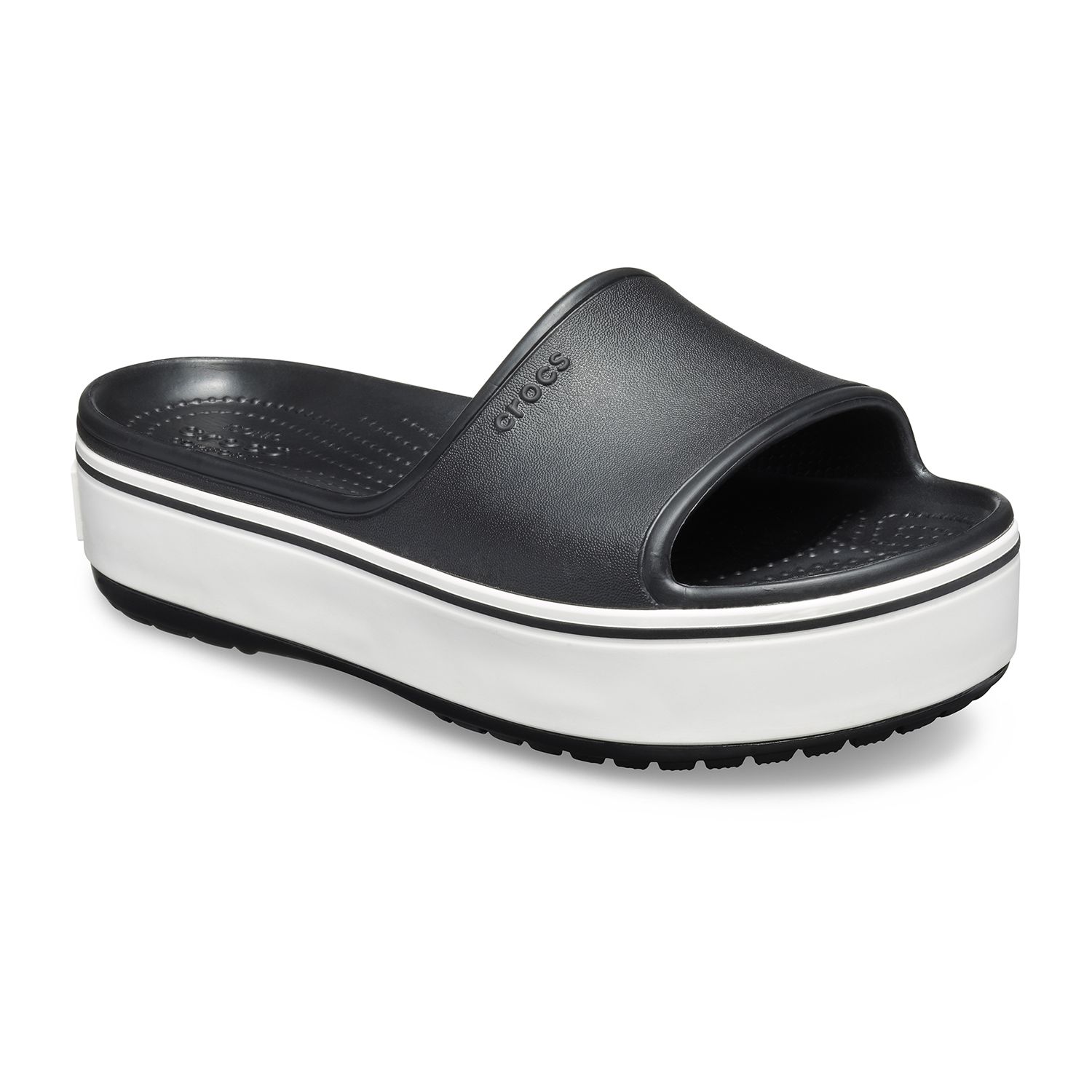 crocs platform slide sandals