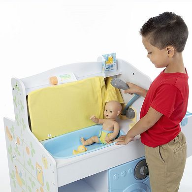 Girls Neutral Melissa & Doug Melissa & Doug Mine to Love Baby Care Activity Center for Dolls - Kitchen, Nursery, Bathing-Changing