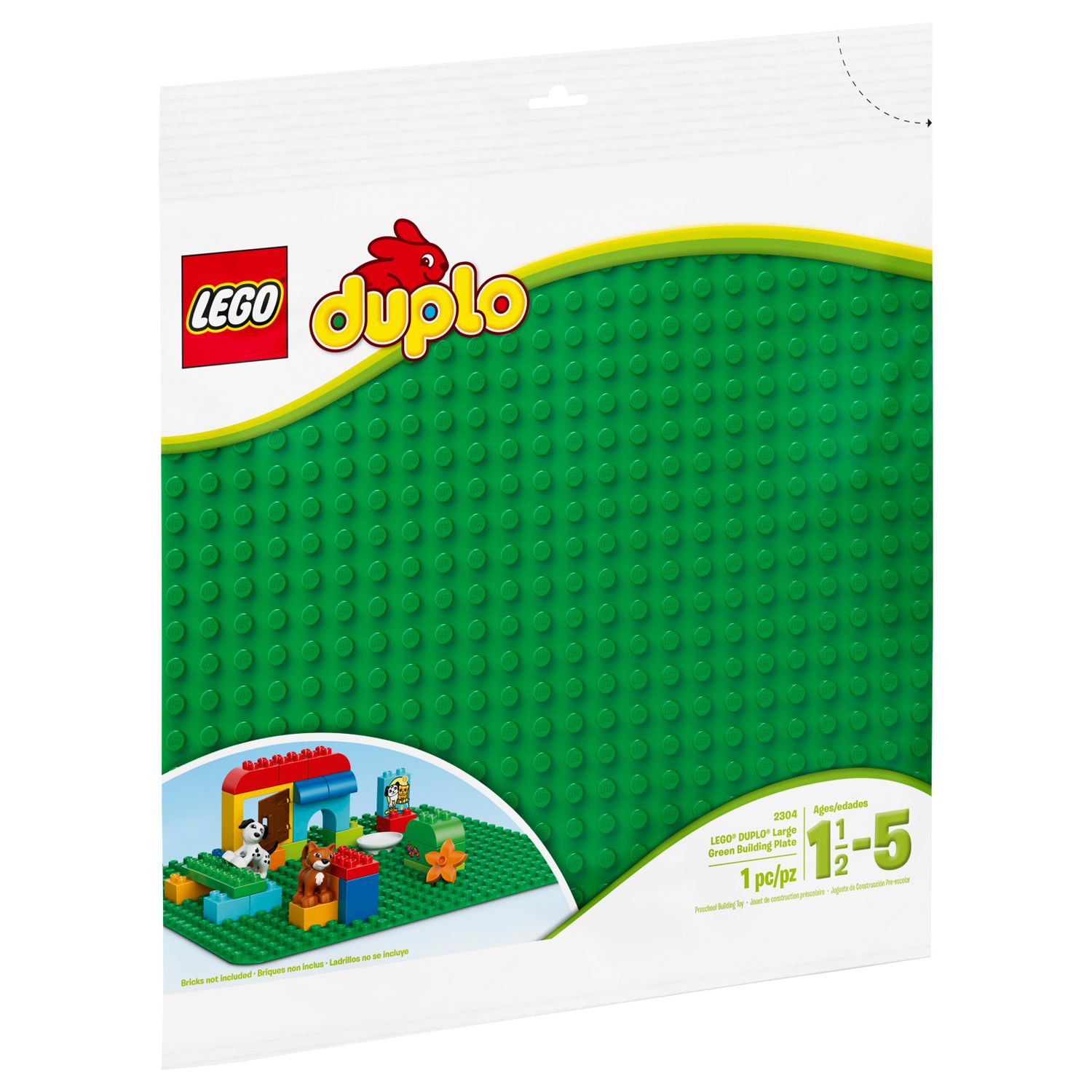 duplo large green building plate