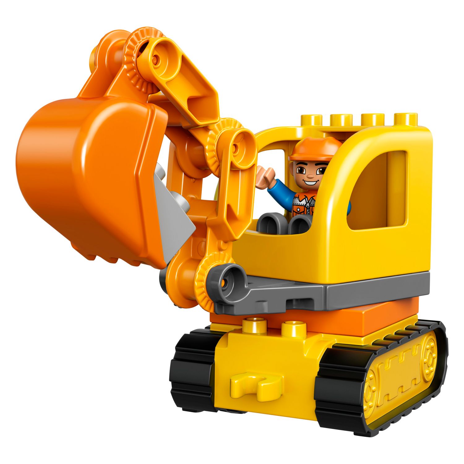 lego duplo 10812 truck & tracked excavator toy