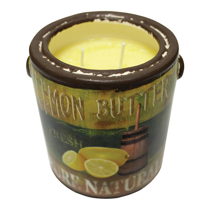 A Cheerful Giver Farm Fresh Ceramic Jar Candle - Lemon Butter, Multicolor, 