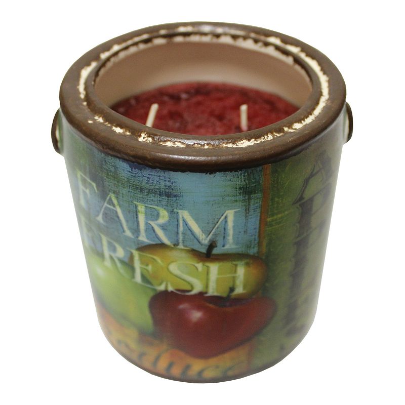 A Cheerful Giver Farm Fresh Ceramic Jar Candle - Juicy Apples, Multicolor, 