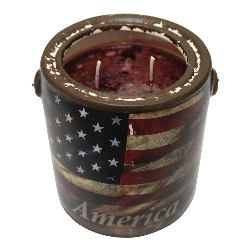 A Cheerful Giver Farm Fresh Ceramic Jar Candle - America, Multicolor, 20 Oz