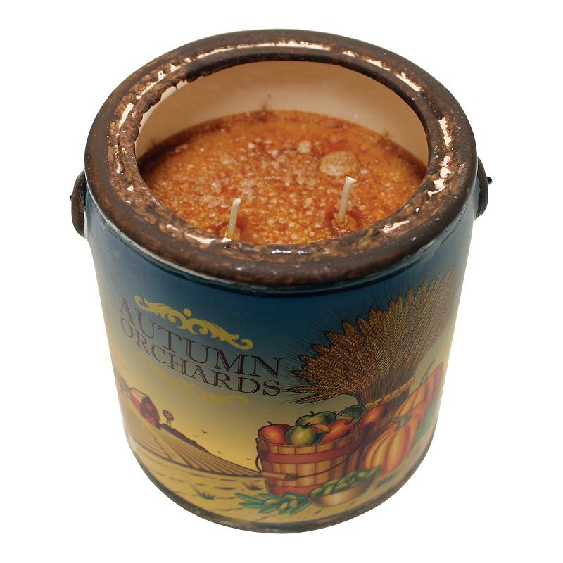 A Cheerful Giver Farm Fresh Ceramic Jar Candle - Autumn Orchards, Multicolo