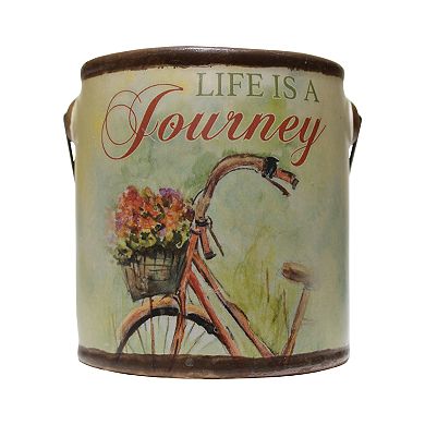 A Cheerful Giver Farm Fresh Ceramic Jar Candle - Life Is A Journey