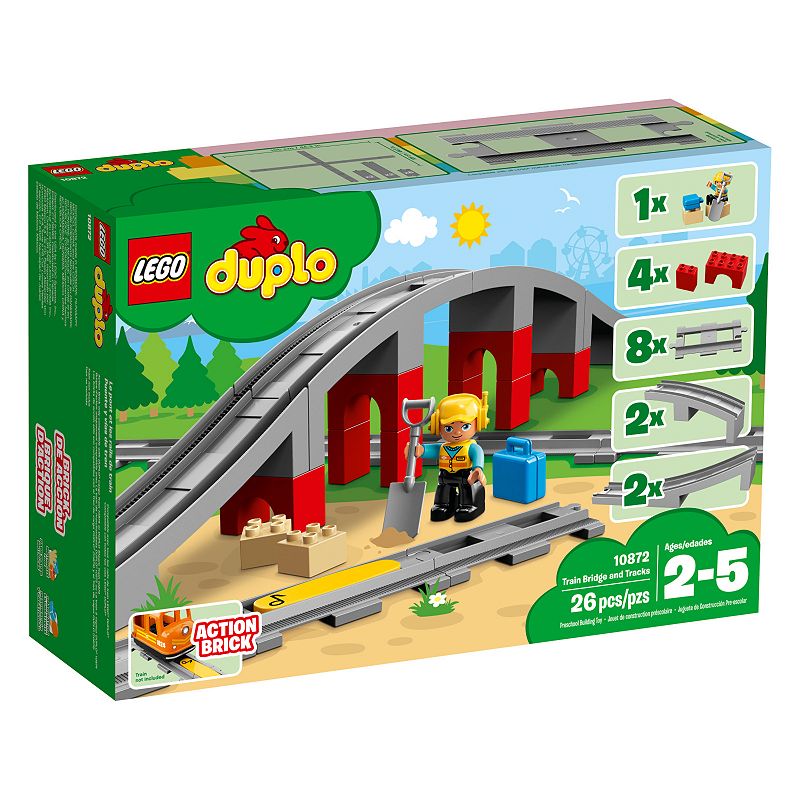 Lego Duplo Train Bridge and Tracks, 26 Pieces