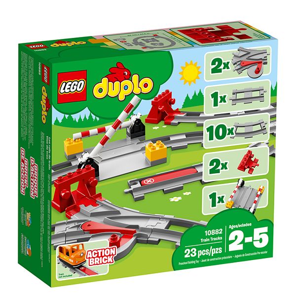 Gray new Lego Duplo Train Set 3775-1 Switching Tracks Bluish 
