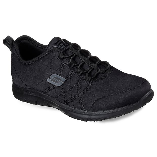 Women shop black sketchers