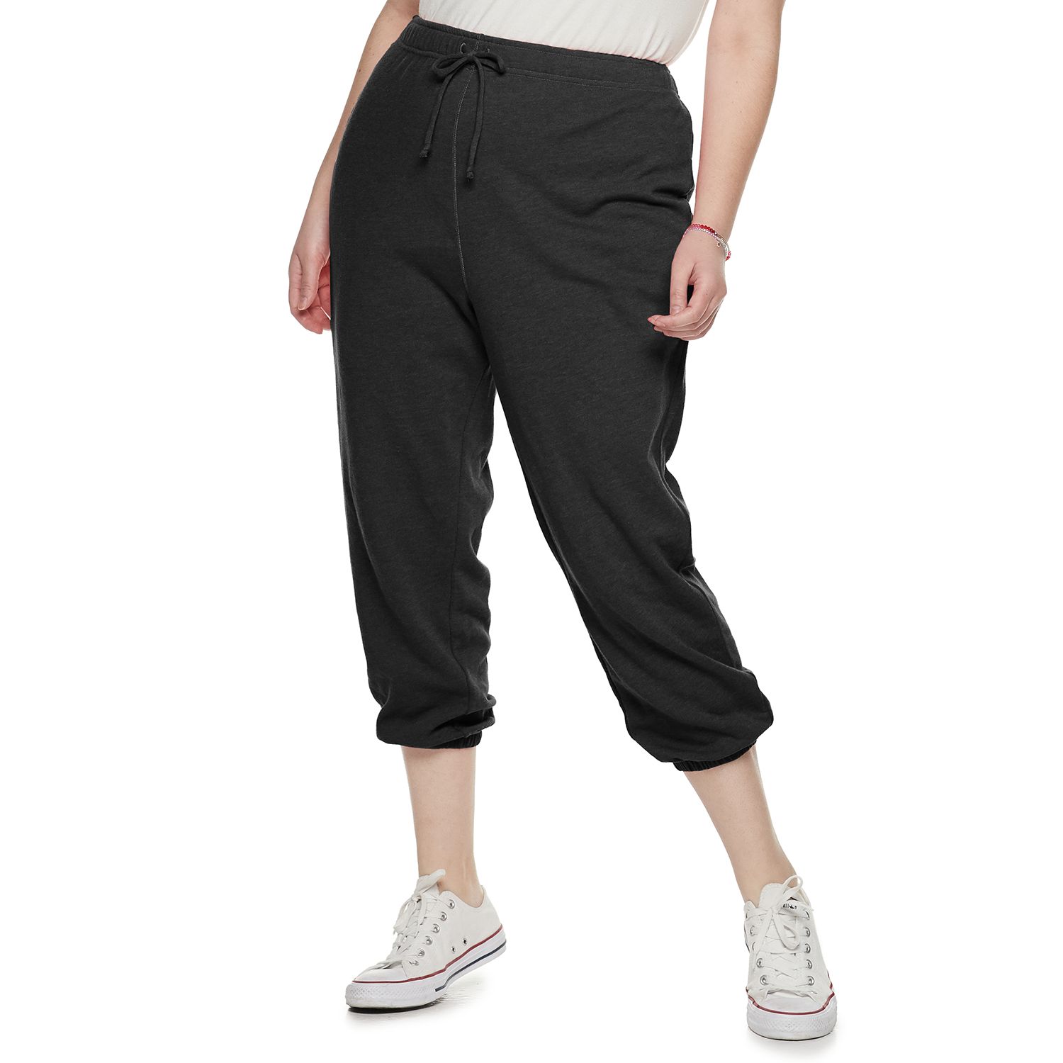 plus size cropped joggers