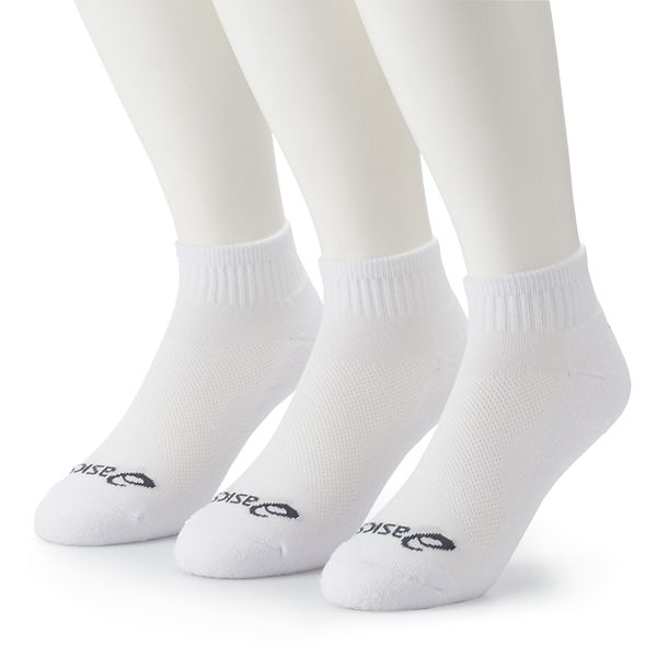 Men's ASICS 3-pack Cushioned Quarter Socks