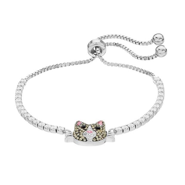 Swarovski black cat on sale bracelet