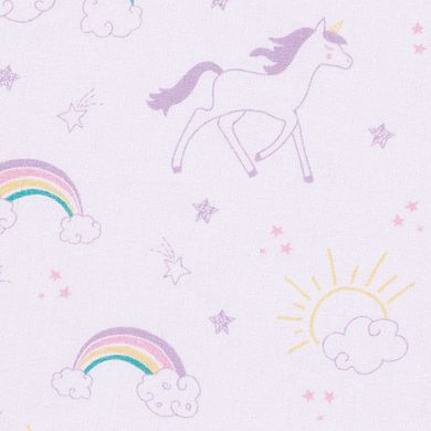 Trend Lab Unicorn Rainbow Deluxe Flannel Fitted Crib Sheet