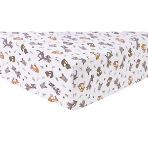 Trend Lab Stag Head Deluxe Flannel Fitted Crib Sheet Kohls