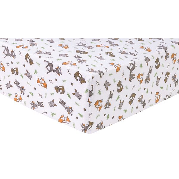 Trend Lab Forest Nap Deluxe Flannel Fitted Crib Sheet
