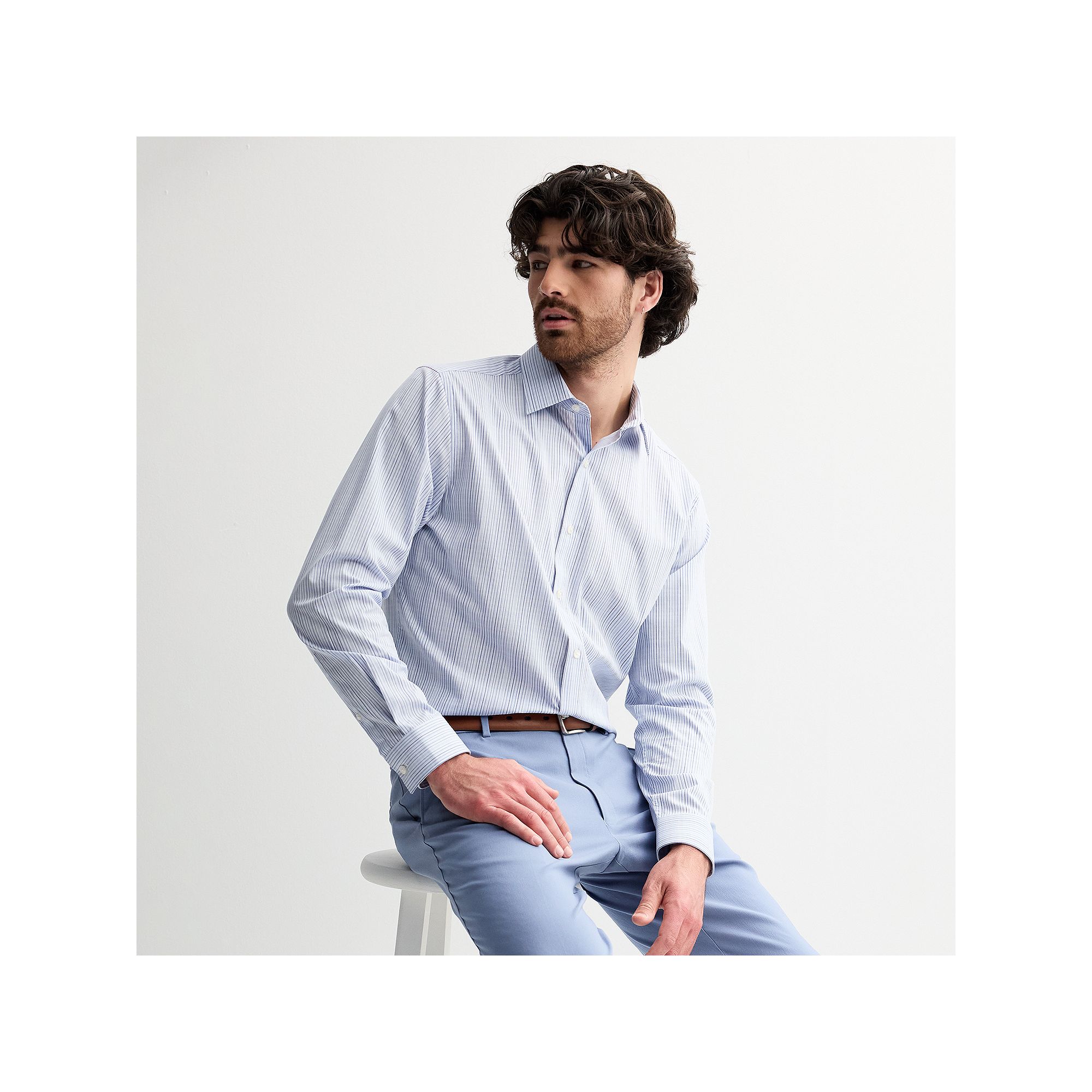 Mens Apt. 9® Premier Flex Regular-Fit Wrinkle Resistant Dress Shirt, Size