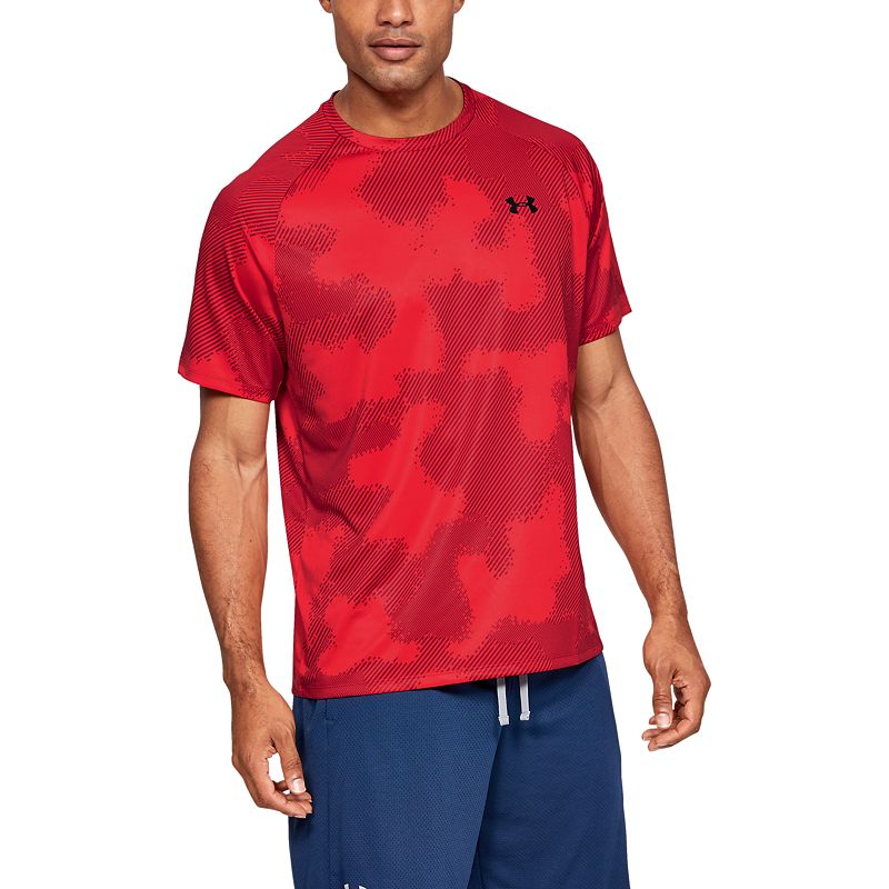 UPC 192810000414 product image for Men's Under Armour Tech Tee, Size: Small, Dark Pink | upcitemdb.com