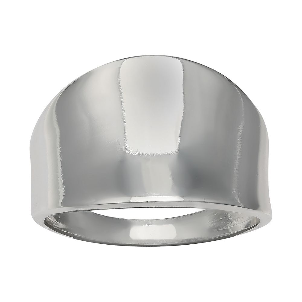 PRIMROSE Sterling Silver Polished Concave Ring
