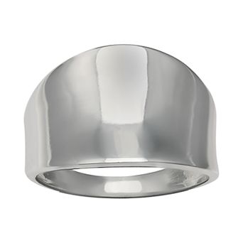 PRIMROSE Sterling Silver Polished Concave Ring