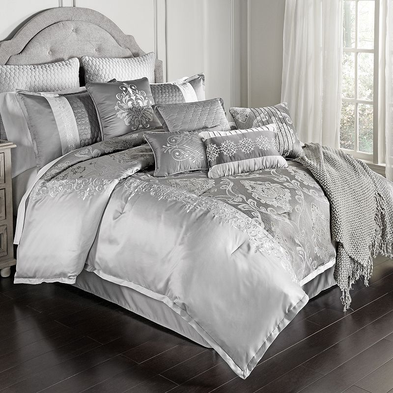 33871515 Riverbrook Home Kacee 12 Piece Comforter Set, Grey sku 33871515