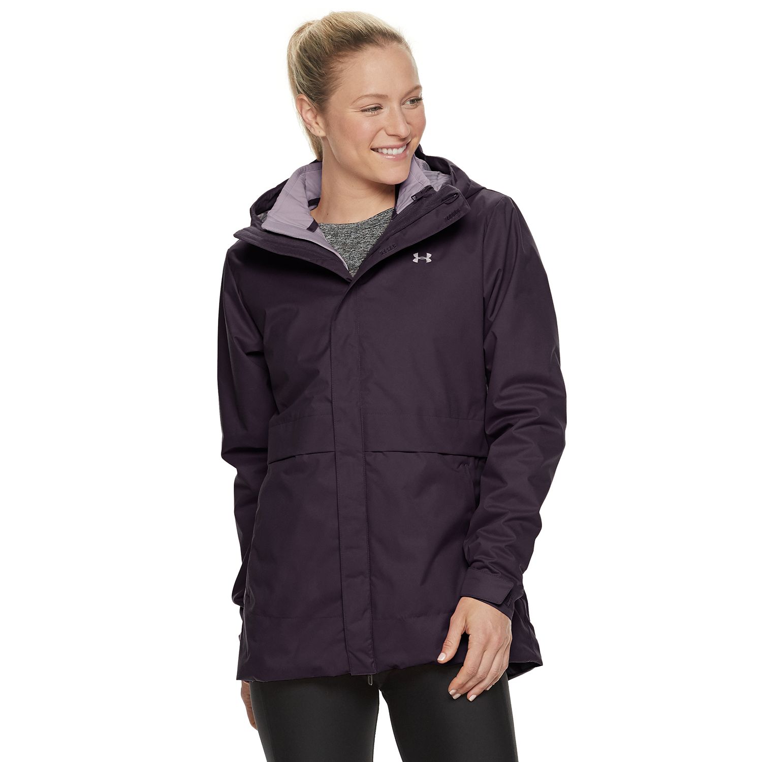 under armour hooded rain jacket