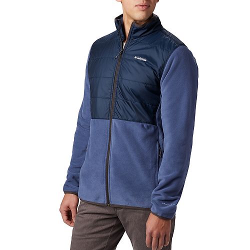 Men's Columbia Basin Butte Omni-Heat Colorblock Fleece Full-Zip Jacket