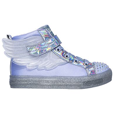 Skechers Twinkle Toes Brights Sparkle Wings Girls' Light Up High Top Shoes