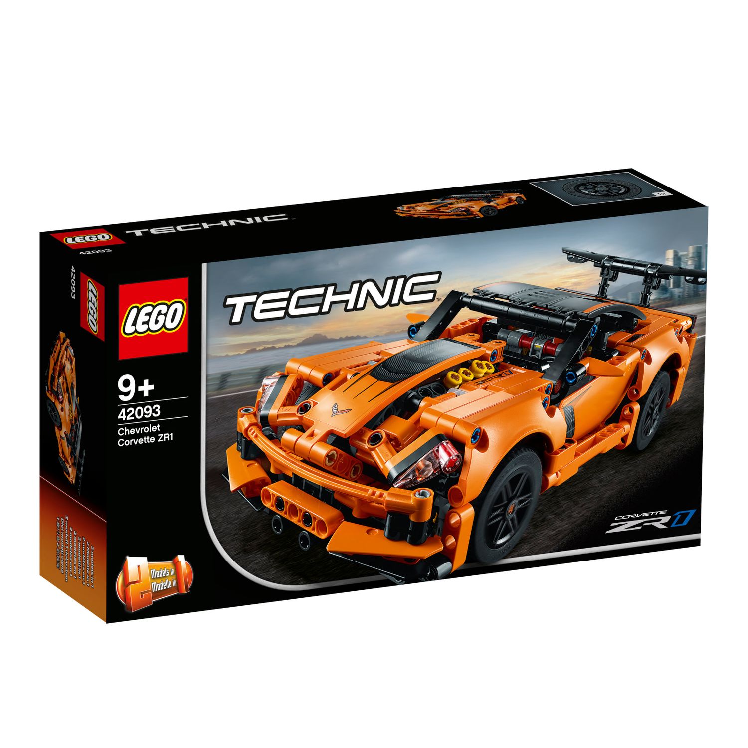 lego technic orange race car