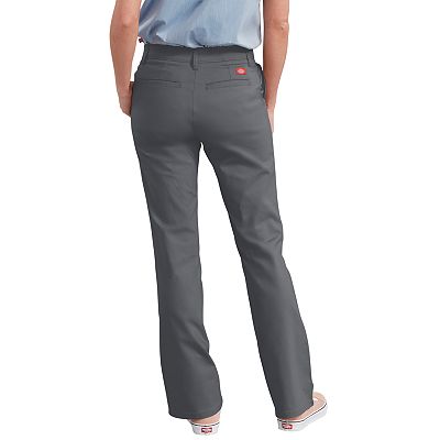 Women s Dickies Slim Fit Bootcut Twill Pants