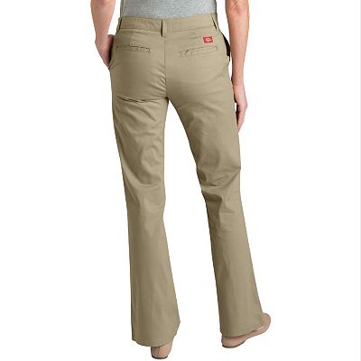 Women s Dickies Slim Fit Bootcut Twill Pants
